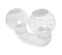 UTHCLO Hamster Tubes and Tunnels 12cm Plastic Activity Tube White Lid Diy Pet Cage Extension for Small Animals Hamster Exploring Toy Outdoor Enclosure Play