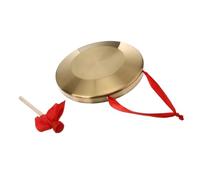 UTHCLO Handheld Gong and Copper Cymbal 36cm, Percussion Instrument with Mallet for Company Ceremonies and Concerts, Crisp Sound and Sturdy Design Random Style