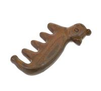 UTHCLO Handheld Sandalwood Head Massage Comb with Wide Teeth for Scalp and Meridian Acupoint Stimulation, Verawood Material, Simple Design for Relaxing Home Use and Relief