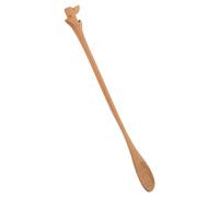 UTHCLO Handmade Small Wood Stirring Spoon for Coffee and Milk, Handpolished Wooden Spoon for Kitchen the Go Use