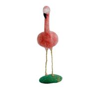 UTHCLO Handmade Wool Felt Flamingo Ornament DIY Needle Felting Kit for Beginners and Creative Craft Material with Bright Colors for Family Fun and Desktop Decoration