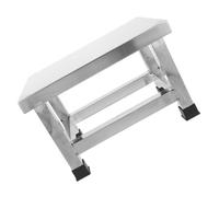 UTHCLO Heavy Duty Stainless Steel Footstool with Non-Slip Base, Rust Resistant and Waterproof Compact Bathroom Step Stool for Adults, for Bathroom and Workshop Use