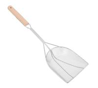 UTHCLO Heavy Duty Stainless Steel Oil Skimmer Spoon with Heat Resistant Wooden Handle Nonwelded Seamless Mesh Strainer for Frying French Fries Seafood Hot Pot and Boiling Liquids in