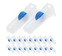 UTHCLO Hose Flow Regulator with User-friendly Design White Plastic and Precision Flow Control 20 Pcs for Laboratory and Hospital Infusion Tubing Adjustment