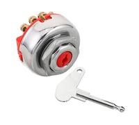 UTHCLO Ignition Switch 4 Position Starter Key Switch with 8 Pins Metal Vibration-resistant Multi-stage Functionality for Agricultural Vehicle and Lawn Mower Heavy-duty Outdoor Operation