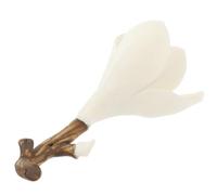 UTHCLO Incense Holder Decorative Table Centrepiece and Incense Sticks Holder Ceramic Magnolia Shaped Anxiety and Stress Relief Functional Feature for Desktop and Home Decor