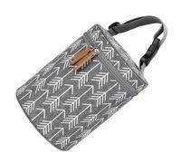 UTHCLO Insulated Bottle Cooler Bag Portable Milk Bottle Organizer Tote Bag Handle for Travel and Stroller Gray