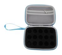 UTHCLO Insulin Vial Organizer Box 15-Grid 10Ml Blue Insulin Cooler Case Portable Diabetic Medicine Storage for Travel and Fridge