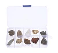 UTHCLO Introductory Rock Collection Box for, Science Specimen Set with Identified Geology Samples, Educational Rock Kit for Classroom Teaching and Field Testing