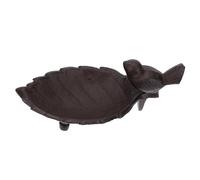 UTHCLO Iron Bird Bowl Gardening Art Adornment Multi-function Versatile Storage Plate Black Beautiful Color Whimsical Style Suitable for Placing on The Table