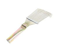 UTHCLO Iron Cow Brush Medium Livestock Grooming Rake Iron Horse Hair Remover for Cattle and Horses Ergonomic Non-slip Handle Efficient Mud Sweat Dirt Cleaning Tool
