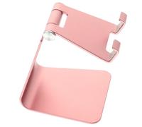 UTHCLO Iron Painted Phone Base Supporter Desktop Phone Holder for Tablet and Smartphone for Watching Movies Or Study Room Use Pink Colour