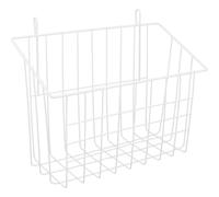 UTHCLO Iron Rabbit Feeder Hay Basket Slow Feeding Safe and Reliable Metal Hollow Cast Iron Basket White Pet Feeding Suitable for Cage Guinea Pig Rabbit