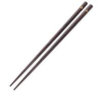 UTHCLO Japanese Style Wooden Chopsticks Set, Non-Slip Solid Wood Sakura Pattern, Long Reusable Chopstick Sticks for Home Kitchen and Sushi Dining