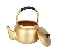 UTHCLO Korean Style Aluminum Tea Kettle with Handle Large Capacity Rice Wine and Water Boiler for Stovetop Use Fast Heating Pot for Gas Electric Induction Hob Smooth Surface Easy to Clean