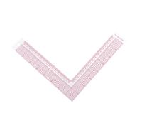 UTHCLO L Shape Ruler for Sewing Measuring Rulers Tailor Clothing Design Drawing Plastic High Precision Flexible