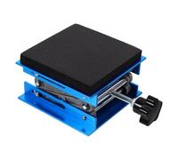 UTHCLO Laboratory Scissor Lift Stand Shock-absorbing Sponge 10x10cm Aluminium Alloy Lift Platform Anti-slip Heavy Duty Jack for Lab and Woodworking Tasks