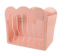UTHCLO Large Capacity Rack Feeder Rabbit Pets Feeder Plastic Pink Rack with Large Supply Storage and Safe Use, Can Be Installed on A Pet Cage