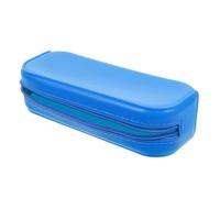 UTHCLO Large Capacity Silicone Pencil Case Pen Pouch for Boys with Smooth Zipper Washable Tear-Resistant Pencil Organizer and Makeup Brush Holder Portable Stationery Bag in Royal Blue