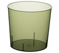 UTHCLO Large Capacity Transparent Garbage Can Simple Style Trash Bucket for Home Office Bedroom Storage Container Without Lid Practical and Easy to Clean Waste Bin for Kitchen Bathroom