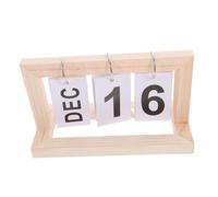 UTHCLO Large Display Flip Calendar with Wooden Base Rustic Perpetual Desk Calendar for Home Office Decor Farmhouse Style Daily Organizer with Easy Date and Vintage Charm