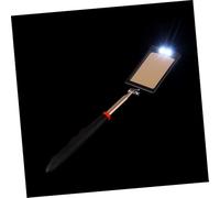 UTHCLO LED Lighted Swivel Inspection Mirror Flexible Bendable Telescopic Car Under Vehicle Tool for Narrow Space Checking and Hard to Reach Area Inspection
