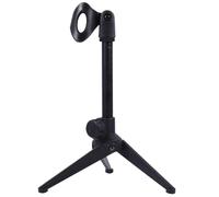 UTHCLO Liftable Triangle Microphone Stand Desktop Rack Adjustable Height Lightweight Stable Metal Plastic Design for Online Meeting Recording