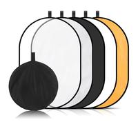 UTHCLO Light Reflector Panel Lighting Accessory Photographers Compact Portable Nylon Five-in-one Collapsible Design Reducing Shadows for Outdoor Settings