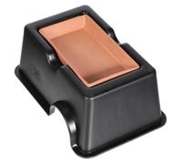 UTHCLO Lizard Hide Cave Reptile Terrarium Decor Stain Resistant Multi-Use Design ABS Ceramic Plastic 17.5X11.5X7.5Cm Reptile Shelter Feeder for Small Pets