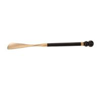 UTHCLO Long Handle Ebony Wood Shoe Horn with Brass Head Comfortable Non Cold Touch Shoe Helper for Seniors Men Women Pregnancy Travel