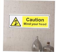 UTHCLO Low Ceiling Warning Wall Sticker Mind Your Head Caution Label Decal for Warehouse School Safety