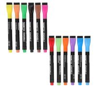 UTHCLO Magnetic Dry Erase Markers for - 12-Color Fine Tip Whiteboard Pens Set, Water-Based Erasable Liquid Chalk Markers for School and Home Writing Supplies