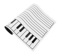 UTHCLO Magnetic Five-line Staff Rubber Dry Erase Board 30x60cm for Fridge with Writable Memo Surface, Music Notation Whiteboard Suitable for Kitchen and Office Planning