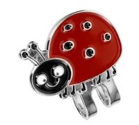 UTHCLO Magnetic Golf Ball Marker Hat Clip Ladybug Shape Detachable Metal Cap Clip Golf Accessories for Men Women for Travel