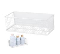 UTHCLO Magnetic Spice Rack Large White Kitchen Storage Basket for Refrigerator Side Wall Space Saving Organizer for Metal Surfaces Magnetic Holder for Spices and Sundries in Home Hotel
