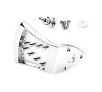 UTHCLO Mandolin Tailpiece Metal Replacement String Bridge Wear Resistant Chrome Finish Reduces Overtones for Authentic Tone