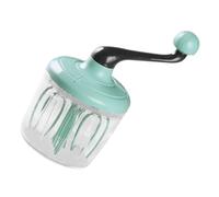 UTHCLO Manual Rotary Hand Whisk for Egg White and Coffee Drinks with Light Green Plastic Handle, Multi-Functional Mixer Suitable for Home Kitchens and Bakeries