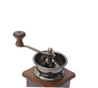 UTHCLO Manual Wooden Burr Mill Coffee Grinder Hand Crank Grain Mill with Ceramic Burrs Classic Vintage Style Hand Grinding Machine for Fresh Coffee Beans Stylish Retro Design Random Color