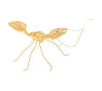 UTHCLO Metal Ant Figurine for Home and Office Decor Elegant Miniature Desktop Sculpture Easy to Clean Creative Ant Ornament for Living Fairy Garden and Photography Props