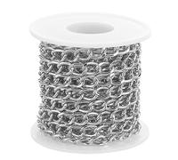 UTHCLO Metal Chain for Jewelry Making Smooth Silver Twisted Necklace Chain for DIY Crafts Bracelet String Supply Versatile Jewelry Crafting Material for Adults
