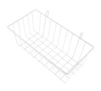 UTHCLO Metal Hanging Rabbit Feeder Medium White Wire Hay Feeder Rack for Bunny Cages with Smooth Surface Easy to Clean and Store Stable Suspended Design for Fresh Hay Dispenser