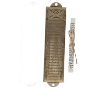 UTHCLO Metal Mezuzah Decor with Hebrew Scripture Scroll Religious Judaica Ornament for Door Wall Lightweight Smooth Alloy Craftsmanship Meaningful Jewish Faith gift for for for for for for for Home