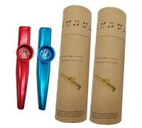 UTHCLO Metal Musical Instrument Set 2pcs with Red and Blue Sound Pipes Includes 2 Paper Tubes Beginner Musical Instrument for Kids and Adults for Guitar Ukulele Violin Practice