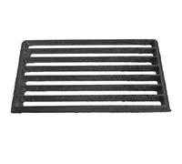 UTHCLO Metal Stove Grate for Fireplace Firewood Burner, Thickened Cast Iron Fire Grate 21.5x16cm with Square Cover, High Temperature Resistant Fire Pit Accessory for Home Barbecue