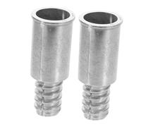 UTHCLO Metal Threaded Extension Pole Tips 20.4mm Aluminum Alloy 2pcs Replacement Handle Threaded Ends for Metal Rod Broom Mop Brush Attachments Suitable for Cleaning Tools