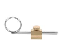 UTHCLO Metal Trumpet Valve Slide Finger Ring Pull, Brass Instrument Slide Accessory with Screw, Trumpet Valve Finger Button Set for Orchestra Practice