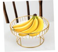 UTHCLO Metal Wire Fruit Tray Large White Hollow Out Snack Storage Basket for Kitchen Living Countertop with Air Circulation Design and Stable Base Organizer