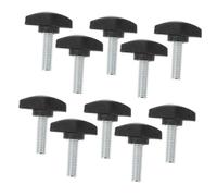 UTHCLO Microphone Clamp Screws with Stable Design for Mic Stand 10pcs and Easy to Install, Made of Sturdy Pp and Carbon Steel, for Live Sound and Stage Use