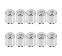 UTHCLO Microwave Easy 10pcs Oven Universal Replacement Magnetron Caps, Silver Iron Material with Triangle Hole Design Installation Microwave Accessories for Professional Chefs