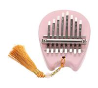 UTHCLO Mini Acrylic Kalimba Thumb Piano Portable Solid Finger Harp for Beginners Adults Cute Pink Bear Design Musical Instrument for Interactive Play and Diverse Sounds